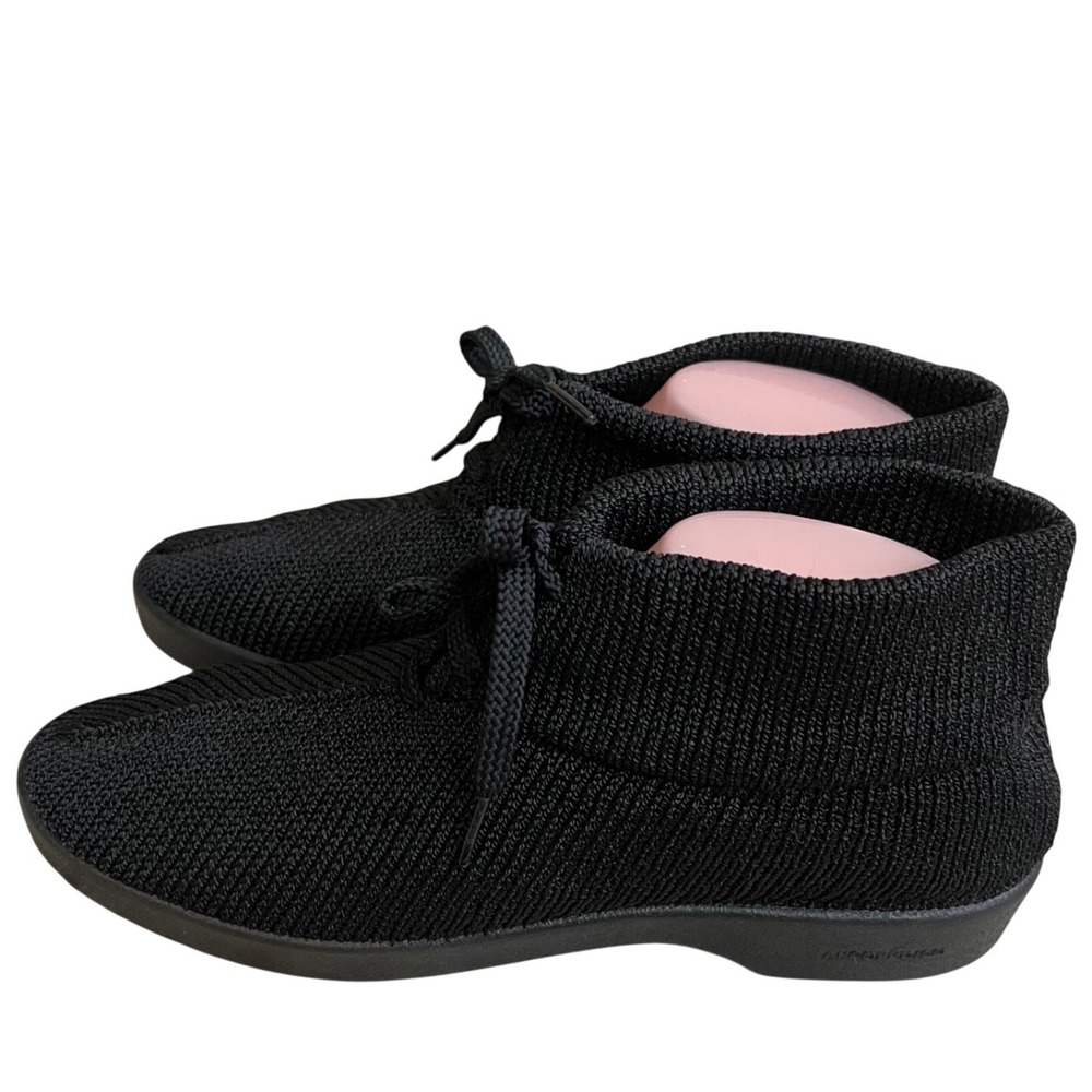 Arcopedico L8 Black Knit Ankle Boots Womens 41 US 10 Comfort Stretch Booties